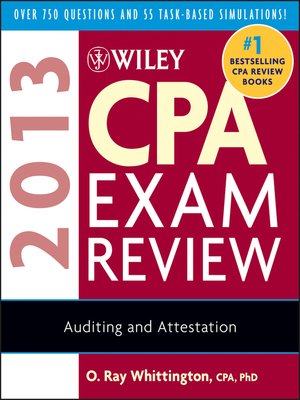 cover image of Wiley CPA Exam Review 2013, Auditing and Attestation